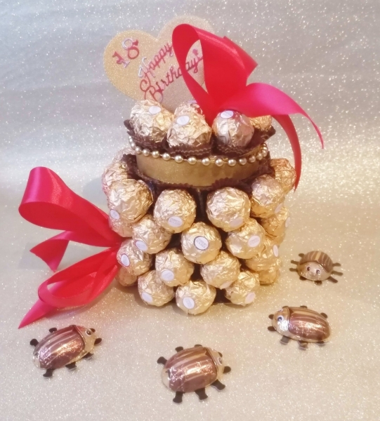 Pralinen Geschenk Schachtel Geldgeschenk zum Geburtstag